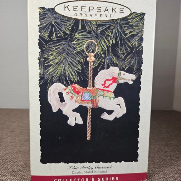 1993 Hallmark Keepsakes Tobin Fraley Carousel #2 Christmas Ornament NIB - Picture 1 of 10